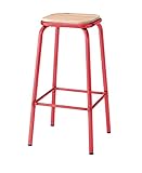 東谷 ハイスツール レッド PC-67RD