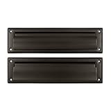 Deltana MS212U10B 13 1/8-Inch Mail Slot with Solid Brass Interior Flap [並行輸入品]