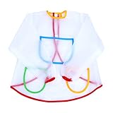 トトハウス(TOTO HOUSE)　防水エプロン　子供用エプロン　長袖　お食事　お絵描きなどに最適