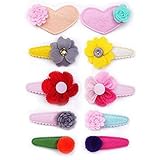 Oujyo 　10点セット　ヘアクリップ　ベビー　ヘアピン　前髪　　ファッションヘアアクセサリー カラフル　 子供　女の子　出産祝い　内祝い　誕生日　プレゼント　ギフト　三五七　お宮祭り