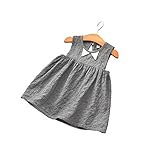 夏ベイビー服 110cm 女の子ワンピース 袖なし Pojour キッズ用かわいいドレス 子供ギフト 綿 通気