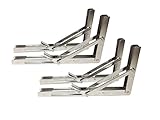 Pactrade Marine ( Set of 4 ) Heavy Duty s.s304ボート折りたたみテーブル椅子ブラケット11 "