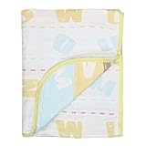 白井産業 日本製 無撚糸6重ガーゼケット ニコニコ