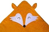 Hooded Towel for Baby, Toddler, and Kids - Cute and Soft - Premium Quality Cotton Terry Cloth - Fox 