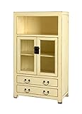 ビビッドカラーキャビネット アンティーク調家具　完成品 アイボリー　ＨＧｃｈｎ000109010ＷＨｇｈ