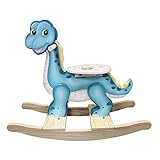 Fantasy Fields - Dinosaur Kingdom Thematic Wooden Rocking Horse for Kids | Imagination Inspiring Han