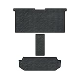 【YMT】40系新型アルファード / ヴェルファイア専用 2NDラグマットM / Lサイズサイズ ＋3RDラグマット＋2列目通路マット YMTシリーズ (Lサイズ, ダークグレー)