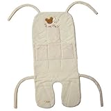 Sweet Mommy 【日本製】オーガニックコットン100％ ベビーカーシート 保冷ジェル&ポケット4つ付き パイル素材 バギーシート チャイルドシート 夏 冬 ホッカイロが入る ベビー おでかけ 