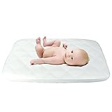 Baby Bassinet Mattress Cover Waterproof Fitted Quited Bedding Mattress Pad Protector 15" X 32" by YO