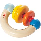 Haba Clutching Toy Roundabout木製Manipulative Rattle & Teether (ドイツ製)