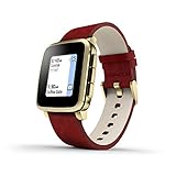 Pebble Time steel ペブルタイムスチール ゴールド（レザーバンド） [並行輸入品]