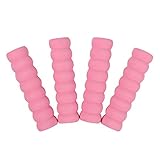 グリップクッション ドアノブ カバー 4本入 壁に保護する 子供の怪我予防 静電気防止 滑り止め クッション性よい (ピンク)