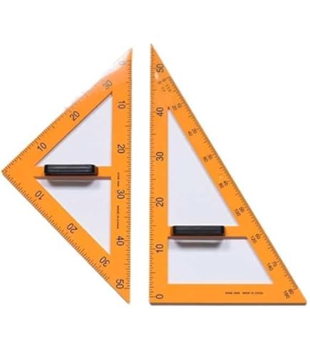 Amazon.co.jp: 三角定規 三角定規セット 2種類 学校用 学校 文房具