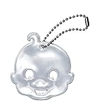 グリミス Glimmis ボーイ ホワイト WH 北欧 リフレクター 反射 キーホルダー 再帰反射素材 3M