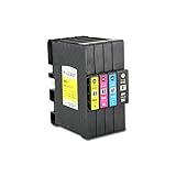 J-ECO製 GC41 顔料 4色セット ISO14001、ISO9001、CE、SGS認証工場 リコー用 互換インクカートリッジ 残量表示 (GC41 GC41K GC41C GC41M GC41Y)