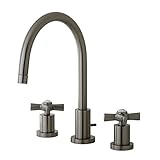 Kingston Brass KS8928ZX Kingston Brass Millennium Widespread Lavatory Faucet, Satin Nickel