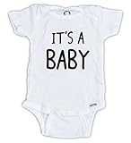 Jujuアパレル妊娠発表Onesie – It 's Aベビーボディスーツ カラー: ホワイト
