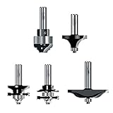 Timberline TRS-150 1/2-Inch Shank Cabinet Door Making Router Bit Set, 5-Piece [並行輸入品]