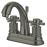 Kingston Brass KS8618DX Two Handle 4 in. Centerset Lavatory Faucet with Brass Pop-up