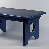 Solid Pine Personal Child's Stool or Bench By EarthBench: SAPPHIRE BLUE - Made in the USA [並行輸入品]