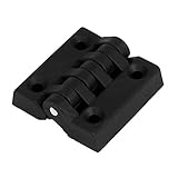 uxcell 食器棚 キャビネット クロー ゼット プラスチック 折り畳み式 ドア バット ヒンジ ブラック 40mm ロング