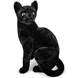 VIAHART Boone The Black Cat | 13 Inch Stuffed Animal Plush | by Tiger Tale Toys