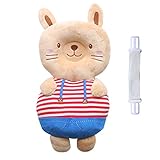 ange select セーフティー クッション 赤ちゃん 頭保護 けが防止 ベビー 枕 肩紐調整可 (ウサギ)