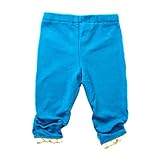 裾ギャザーがくしゅくしゅ、可愛い7分丈パンツ TZPT002 ベビー ベービー 女の子 お土産 ご出産祝い お誕生日 プレゼント キッズ パンツ 7分丈 裾レース ウエストゴム ストレッチ素材 身長8