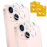 【2枚セット】 対応 iPhone 13 / iPhone 13 Mini カメラ レンズ 保護カバー 2枚 【日本製素材旭硝子製 】 表面