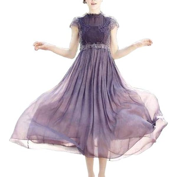 Amazon.co.jp: [TRVELBETT] シフォン シースルー レース ロング