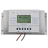 Y-SOLAR 12V 24V Auto for Solar Lighting System LCD Dispaly Dual Timer Solar Charge Controller (40A)