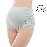 YING LAN ３枚組 マタニティショーツ 妊娠中の女性のための柔らかく、滑らかで快適なモーダル綿レースの下着 産前用マミングショーツ 39週(妊娠初期から臨月まで)　妊婦さん用 パンツ (X-La