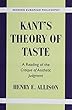Kant's Theory of Taste: A Reading of the Critique of Aesthetic Judgment (Modern European Philosophy)