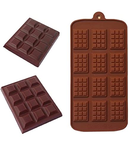 Amazon.co.jp: シリコン型 板チョコ チョコ ミニチョコレート型