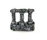(hanatura) 水槽 アクアリウム オブジェ 神殿 古代遺跡 オーナメント (三本柱)