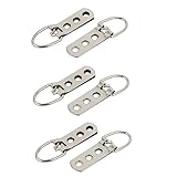 uxcell　額縁ハンガー　リング　写真フレーム　シルバートーン　壁マウント　十字ステッチ　6個入り