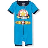 ザ・チルドレンズプレイス THE CHILDREN'S PLACE/ ショートスリーブストレッチー ハッピーブルー ロンパース半袖 0～3ヶ月【並行輸入】