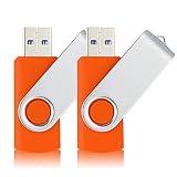 J-boxing USBメモリ 高速 USB 8GB 回転式 2個セット オレンジ