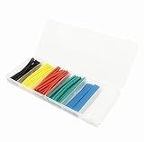 URBEST 6サイズ混合色100 mmポリオレフィン2 : 1熱収縮チューブチューブ粘着Assortmentワイヤラップケーブル、サイズ範囲: 1.5 mm-13 mm ( 100個)