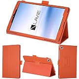 wisers LAVIE T8 タッチペン・保護フィルム付 T0855/CAS T0875/CAS 8インチ タブレットケース サイドマグネット TAB08/H02 オレンジ