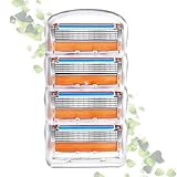 4 替刃 マニュアル カミソリ ジレット替刃 ン手動カミソリ手動カミソリ替刃 ジレットフュージョンと互換性あり メンズカミソリ替刃 替刃 Fusion交換刃です Fusion互換性があります