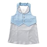 (チャックル) chuckle *ティノティノ*ドレスエプロン 水色 80-95cm P8111-95-30