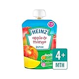 滑らかなアップル＆マンゴー4-36 Mths 100グラム (Heinz) (x 4) - Heinz Smooth Apple & Mango 4-36 Mths 100g (Pack of 4) 
