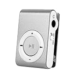 Ulafbwur MP3プレーヤー 8GBメモリ ポータブルMP3プレーヤー TFカードスロット付き メタルクリップ USB スポーツデジタルミュージックウォークマン ランニング用 シルバー