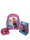 Disney Frozen Elsa Anna Backpack/Bookbag with Lunch box/Lunch bag Lunch Tote Kit Set [並行輸入品]
