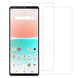 HUAKE 目の疲れ軽減 93% ブルーライトカット【2枚入り 】xperia10 iii lite SO-52B SOG04 SO-52C / XPERIA 10 iv SO-52C SOG07 用 ガラスフィルム 保護フィルム