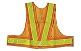 SAFETY VEST 安全ベスト　ショート丈　50mm幅反射テープ　イエロー×イエロー　サイズフリー