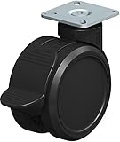 Blickle LKDB-PUA 100G-RA-P23 Swivel Caster, 3.94 Wheel Diameter, 242 lb. Load Capacity by Blickle