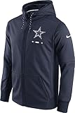 ダラス・カウボーイズメンズサイドラインパフォーマンスDri - Fit Full Zip Hoody Sweatshirt – Navy