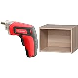 『電動ドライバー 充電式 RD110-R レッド』と『カラーボックス 1段 幅41.5×奥行29×高さ30.5cm ナチュラル CX-1』のセット